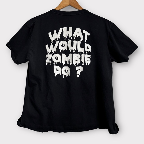Rob Zombie Band T-Shirt WWZD What Would Zombie Do? Jesus Tee - Picture 2 of 3